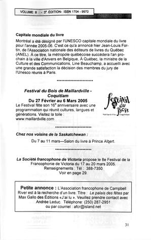   LE MOUSTIQUE PACIFIQUE, 2005   , page 31