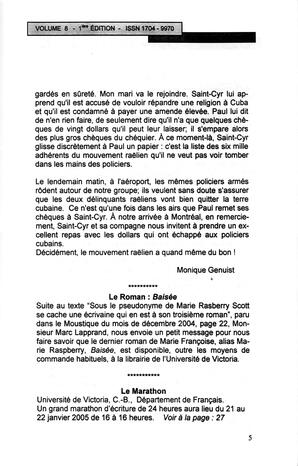   LE MOUSTIQUE PACIFIQUE, 2005   , page 5