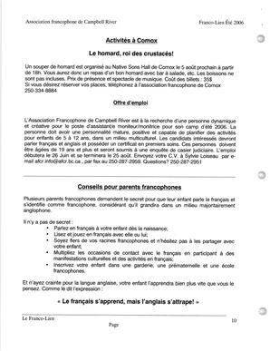   LE FRANCO-LIEN, 2006   , page 10