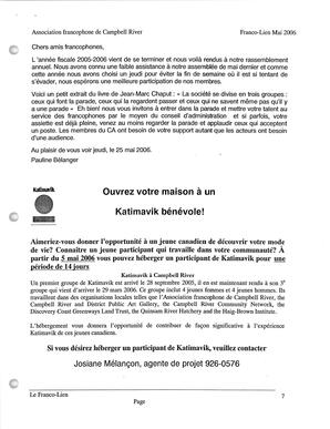   LE FRANCO-LIEN, 2006   , page 7