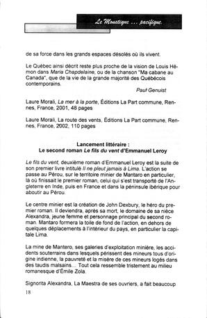   LE MOUSTIQUE PACIFIQUE, 2004   , page 18