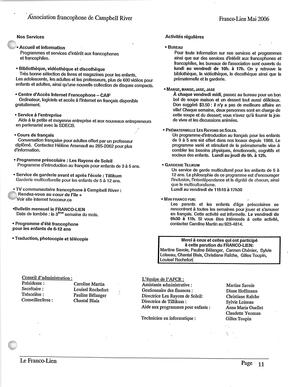   LE FRANCO-LIEN, 2006   , page 11