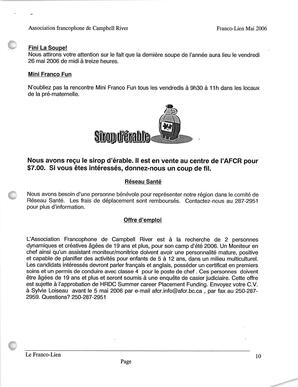   LE FRANCO-LIEN, 2006   , page 10