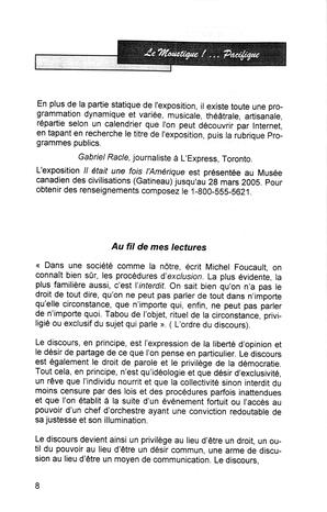   LE MOUSTIQUE PACIFIQUE, 2004   , page 8