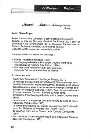   LE MOUSTIQUE PACIFIQUE, 2004   , page 22
