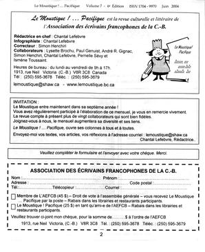   LE MOUSTIQUE PACIFIQUE, 2004   , page 2
