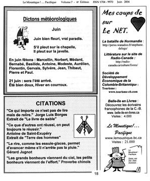   LE MOUSTIQUE PACIFIQUE, 2004   , page 18