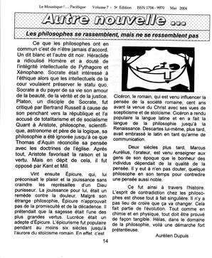   LE MOUSTIQUE PACIFIQUE, 2004   , page 14