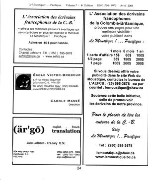   LE MOUSTIQUE PACIFIQUE, 2004   , page 24