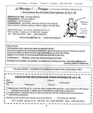   LE MOUSTIQUE PACIFIQUE, 2004   , page 2
