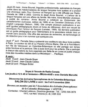   LE MOUSTIQUE PACIFIQUE, 2004   , page 16