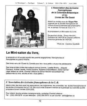   LE MOUSTIQUE PACIFIQUE, 2004   , page 12