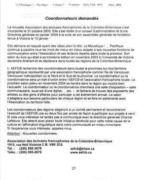   LE MOUSTIQUE PACIFIQUE, 2004   , page 23