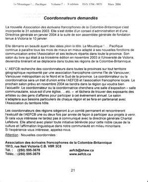   LE MOUSTIQUE PACIFIQUE, 2004   , page 21