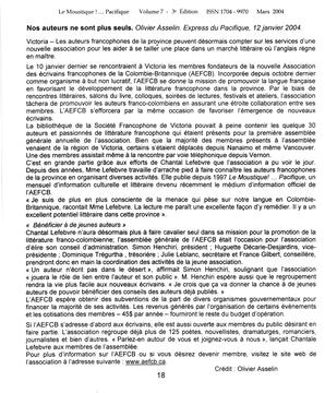   LE MOUSTIQUE PACIFIQUE, 2004   , page 18