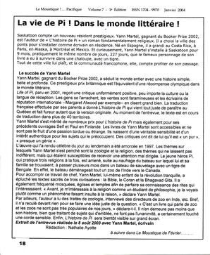   LE MOUSTIQUE PACIFIQUE, 2004   , page 22
