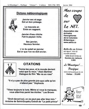   LE MOUSTIQUE PACIFIQUE, 2004   , page 19