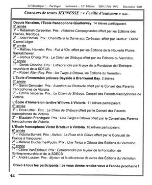   LE MOUSTIQUE PACIFIQUE, 2003   , page 13
