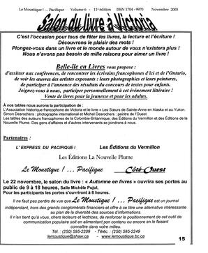   LE MOUSTIQUE PACIFIQUE, 2003   , page 15