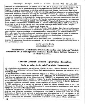   LE MOUSTIQUE PACIFIQUE, 2003   , page 12