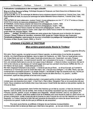   LE MOUSTIQUE PACIFIQUE, 2003   , page 11