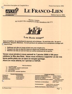   LE FRANCO-LIEN, 2006   , page 1