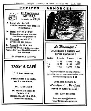   LE MOUSTIQUE PACIFIQUE, 2003   , page 24