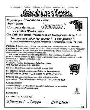   LE MOUSTIQUE PACIFIQUE, 2003   , page 15