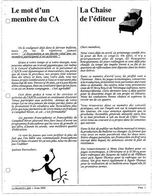   LE FRANCO-LIEN, 2002   , page 4