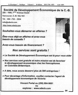   LE MOUSTIQUE PACIFIQUE, 2003   , page 25