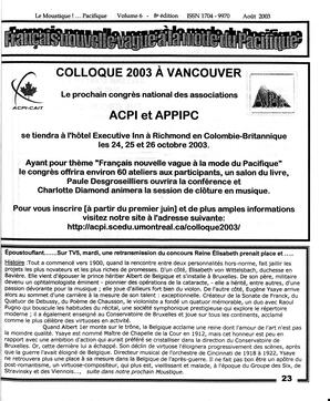   LE MOUSTIQUE PACIFIQUE, 2003   , page 23