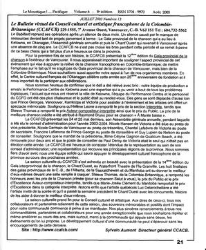   LE MOUSTIQUE PACIFIQUE, 2003   , page 21