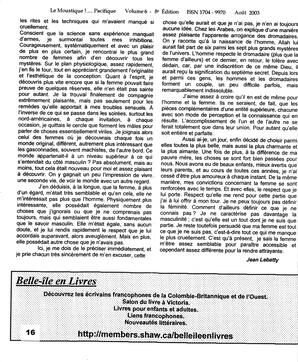   LE MOUSTIQUE PACIFIQUE, 2003   , page 16