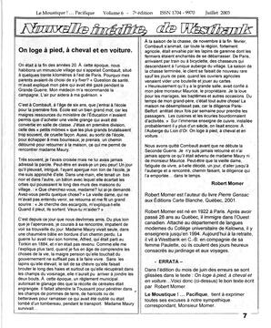   LE MOUSTIQUE PACIFIQUE, 2003   , page 7