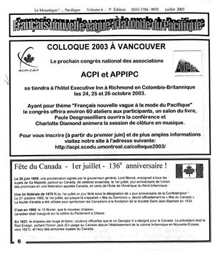   LE MOUSTIQUE PACIFIQUE, 2003   , page 6