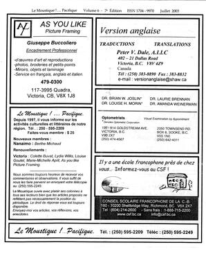   LE MOUSTIQUE PACIFIQUE, 2003   , page 28