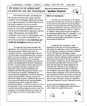   LE MOUSTIQUE PACIFIQUE, 2003   , page 23