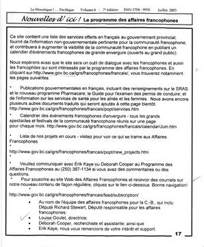   LE MOUSTIQUE PACIFIQUE, 2003   , page 17