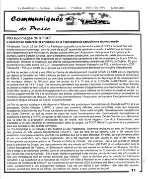   LE MOUSTIQUE PACIFIQUE, 2003   , page 11