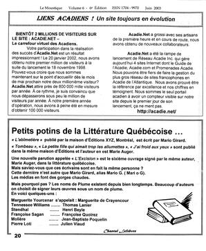   LE MOUSTIQUE PACIFIQUE, 2003   , page 20