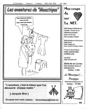  LE MOUSTIQUE PACIFIQUE, 2003   , page 19