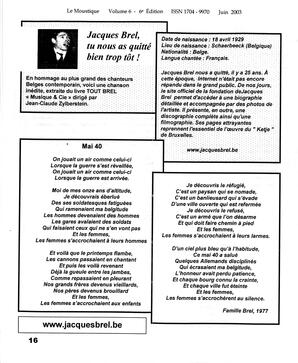   LE MOUSTIQUE PACIFIQUE, 2003   , page 16
