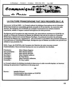   LE MOUSTIQUE PACIFIQUE, 2003   , page 11