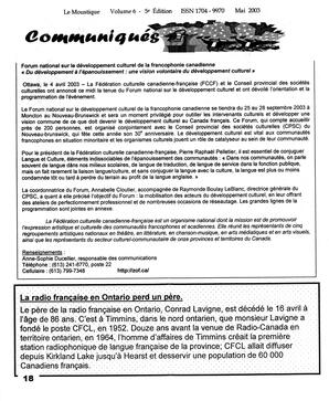   LE MOUSTIQUE PACIFIQUE, 2003   , page 18