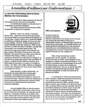   LE MOUSTIQUE PACIFIQUE, 2003   , page 17