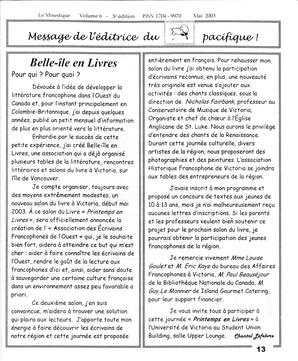   LE MOUSTIQUE PACIFIQUE, 2003   , page 13