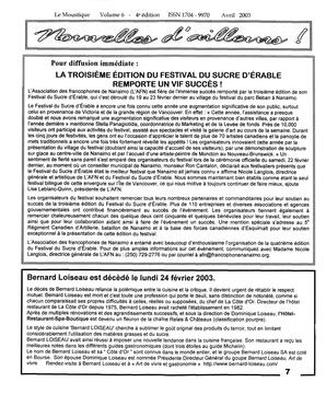   LE MOUSTIQUE PACIFIQUE, 2003   , page 7