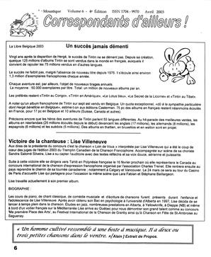   LE MOUSTIQUE PACIFIQUE, 2003   , page 6