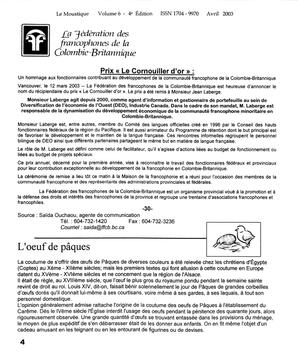   LE MOUSTIQUE PACIFIQUE, 2003   , page 4