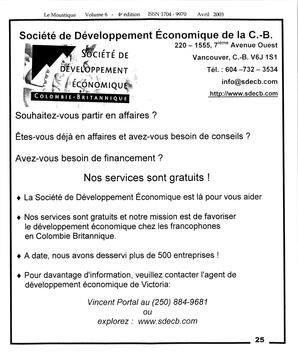   LE MOUSTIQUE PACIFIQUE, 2003   , page 25